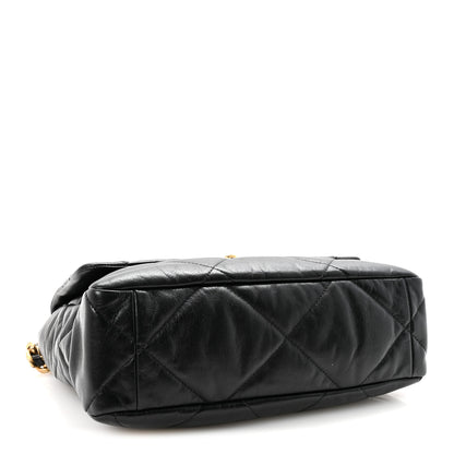 Chanel Goatskin Quilted Large Chanel 19 Flap Black 4 of 11
