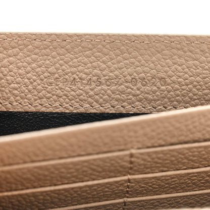 Saint Laurent Grained Calfskin Monogram Large Flap Wallet Beige 7 of 17