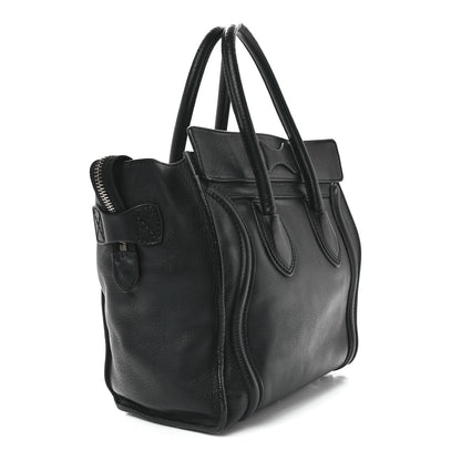 Celine Smooth Calfskin Micro Luggage Black 3 of 12