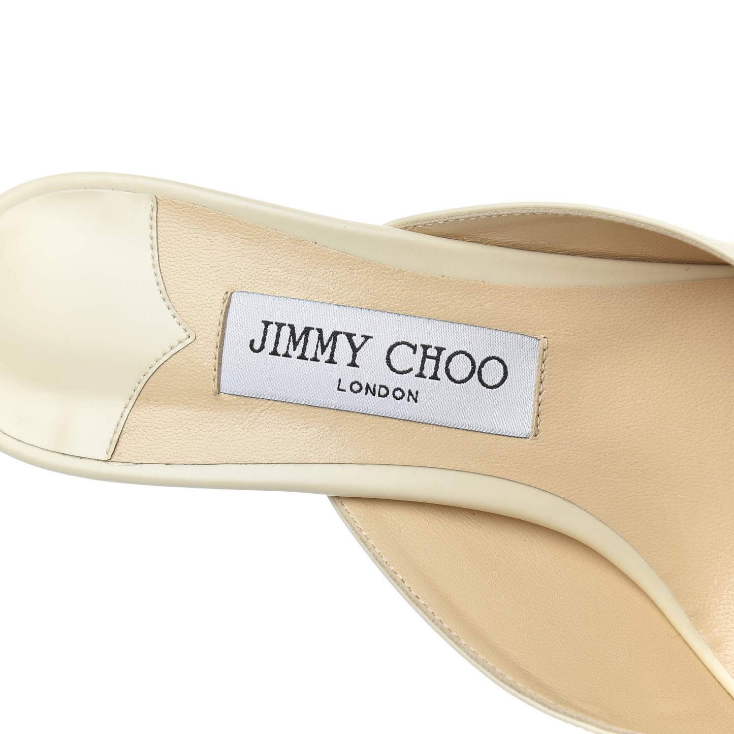 Calfskin Rav 65 Pointed Toe Mule Pumps 40.5 Linen