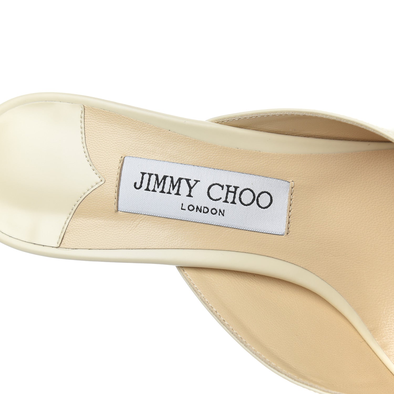 Jimmy Choo Calfskin Rav 65 Pointed Toe Mule Pumps 40.5 Linen 6 of 15