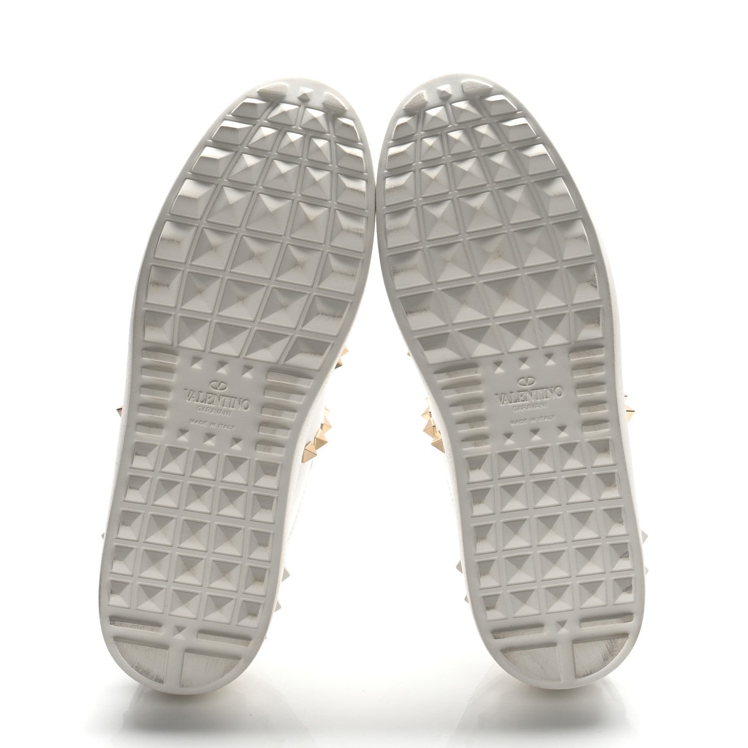 Valentino Garavani Calfskin Rockstud Untitled Open Sneakers 38 White 6 of 11
