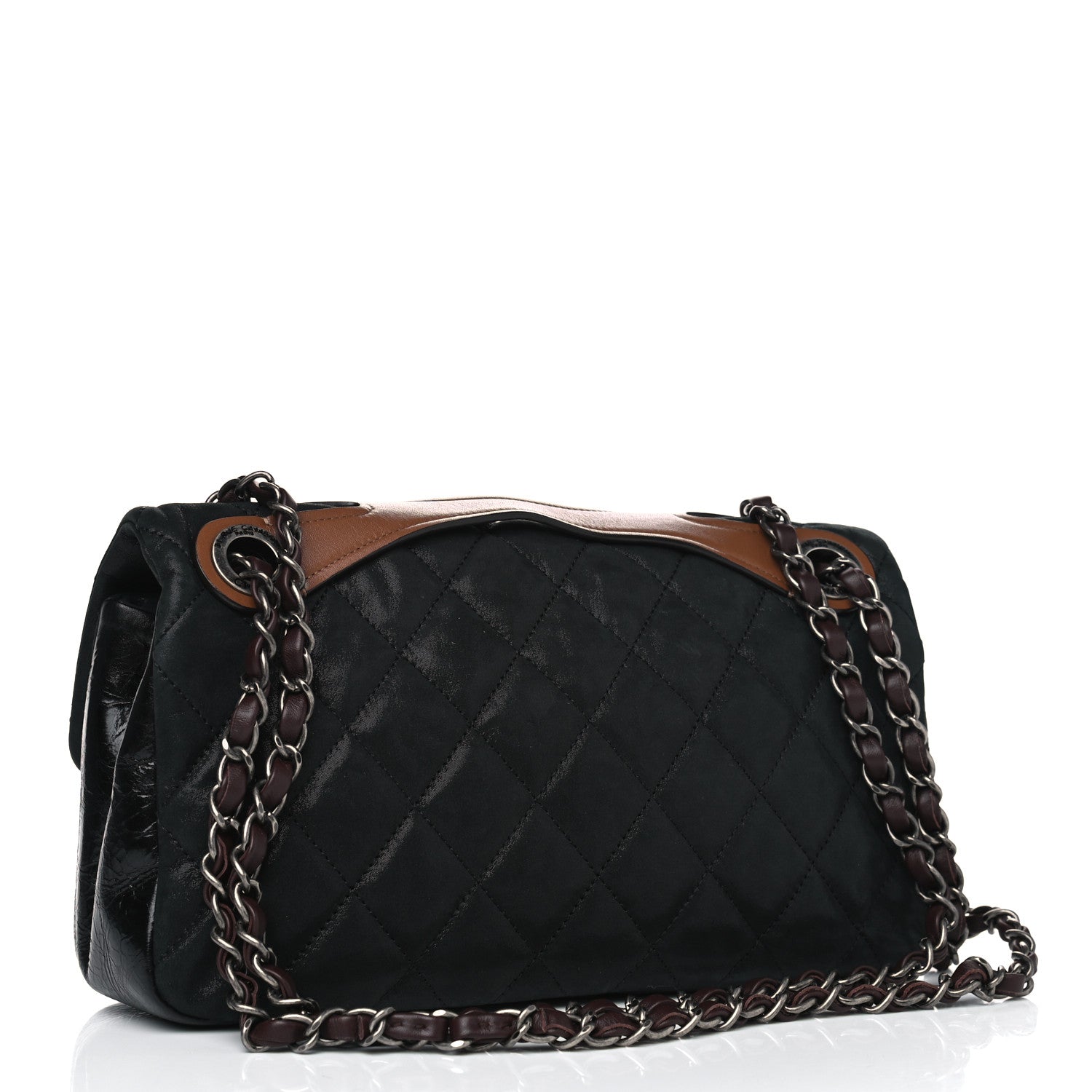 Chanel Iridescent Calfskin Jumbo In The Mix Flap Black 2 of 4