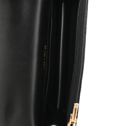 Chanel Lambskin Quilted Flap Phone Holder With Chain Black 5 of 11