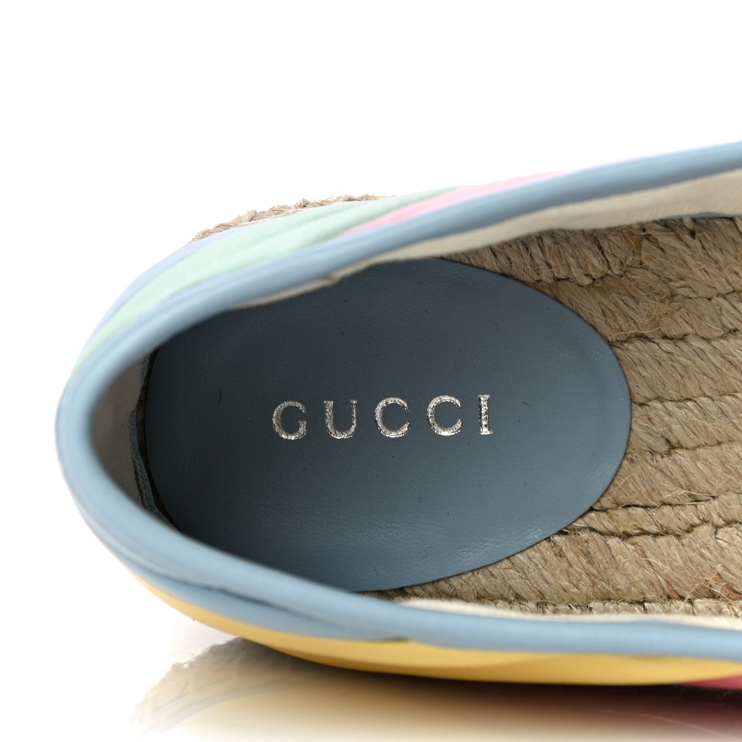 Nappa Matelasse Diagonal GG Marmont Espadrilles 37.5 Multicolor Pastel