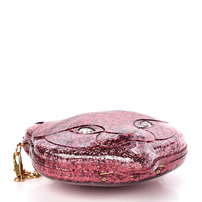 Gucci Glitter Plexiglass Kitty Clutch Red 4 of 7