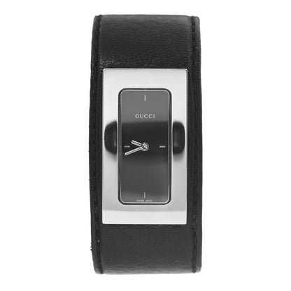 Gucci Stainless Steel Calfskin 18mm 7800S Quartz Watch Black 1 of 7