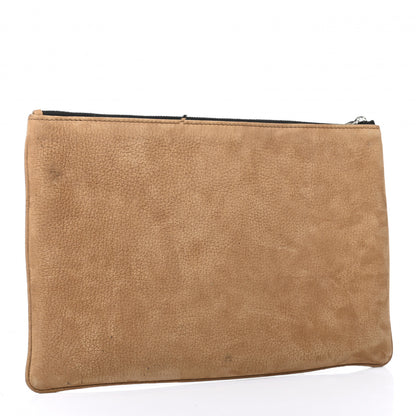 Christian Dior Suede Zip Pouch Beige 3 of 7