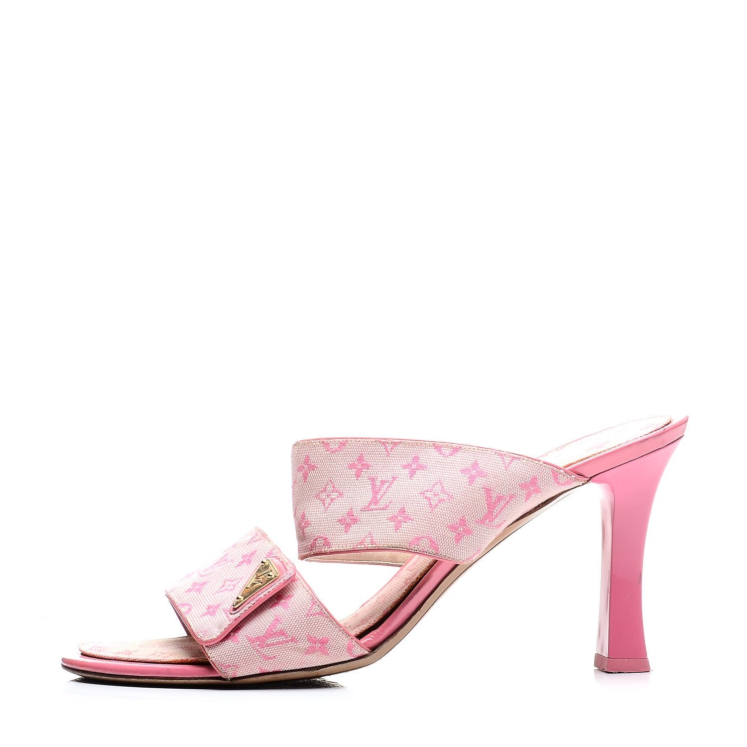 Louis Vuitton Mini Monogram Mary Kate Mules 41 Pink 1 of 15