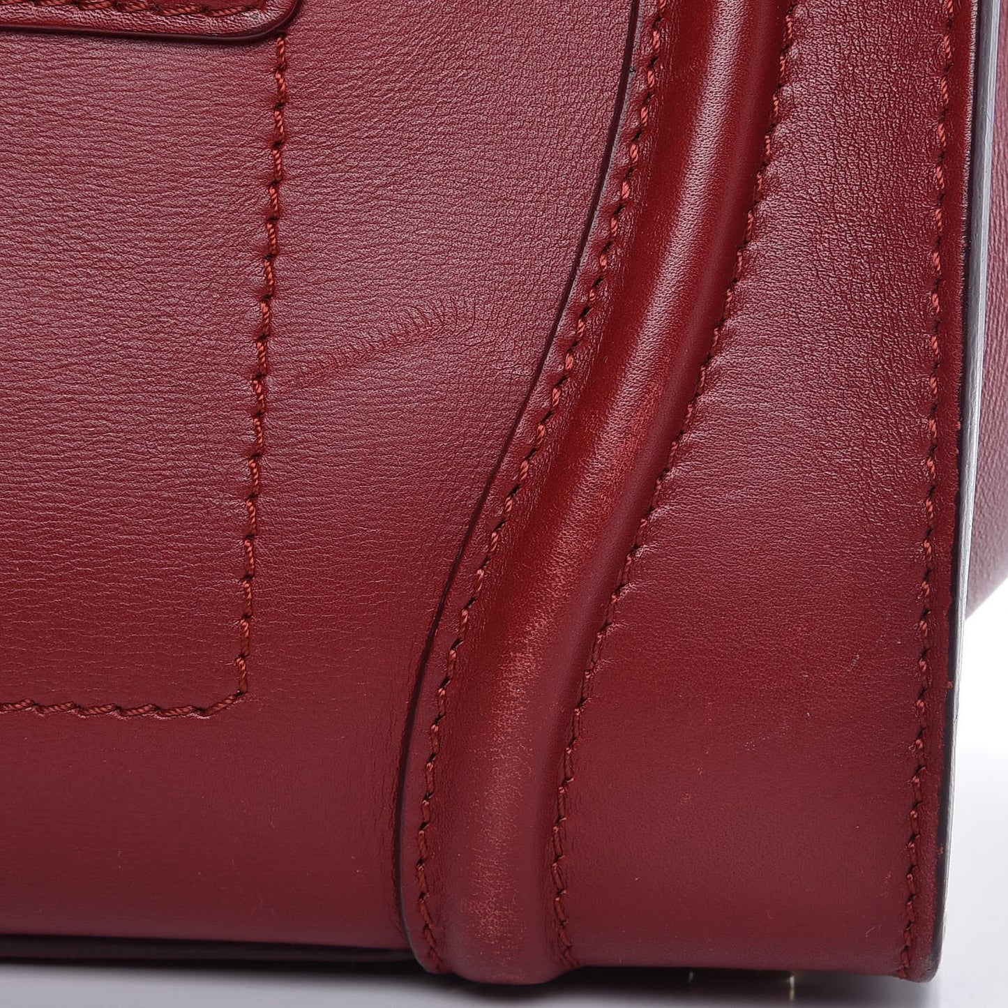 Smooth Calfskin Mini Luggage Red