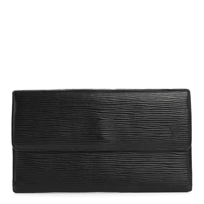 Louis Vuitton Epi Porte Tresor International Wallet Black 1 of 12