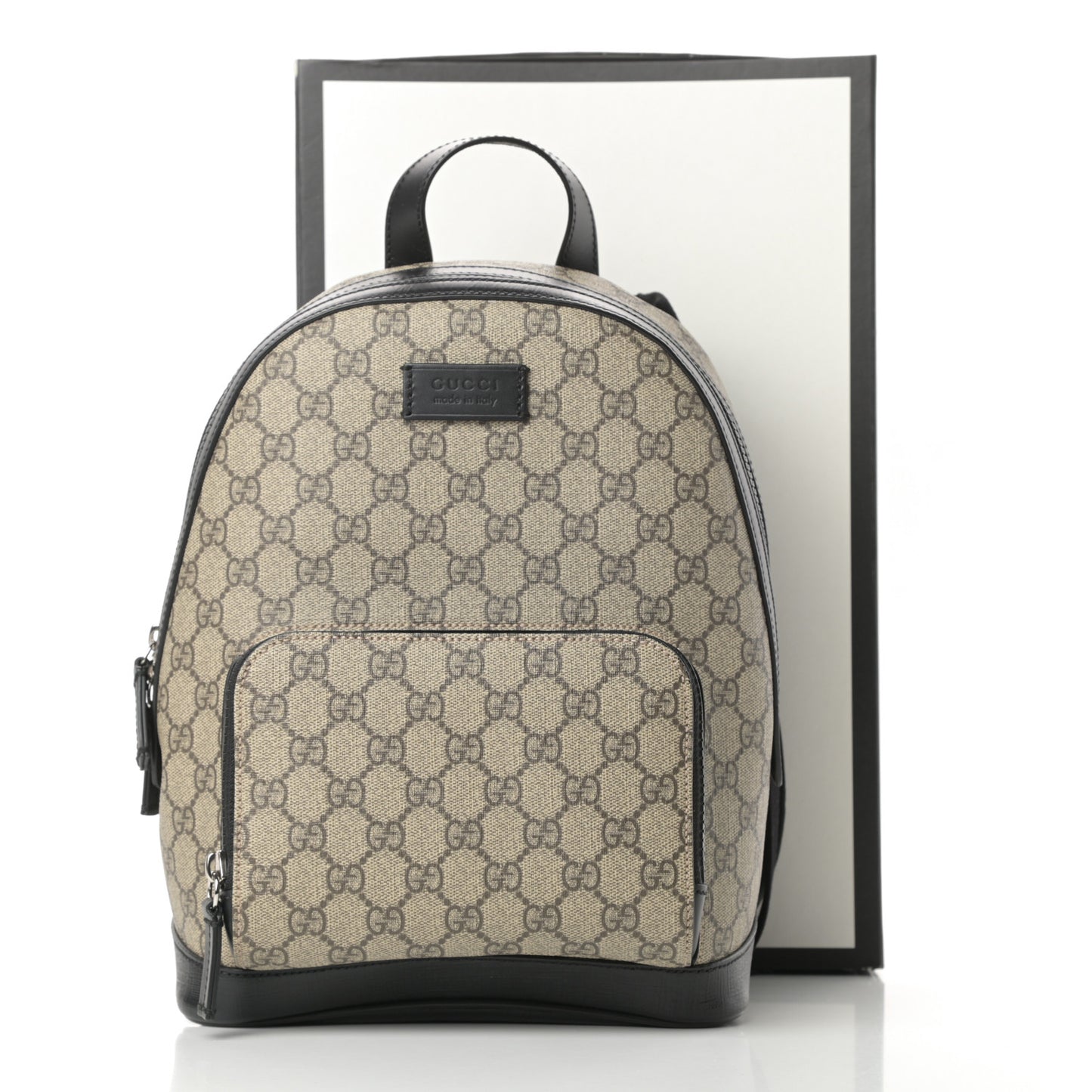 GG Supreme Monogram Small Eden Day Backpack Black