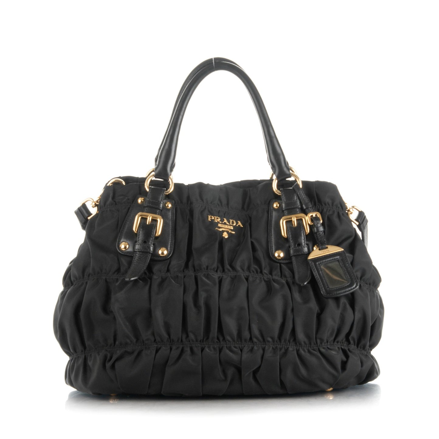 Tessuto Nylon Gaufre Tote Nero Black