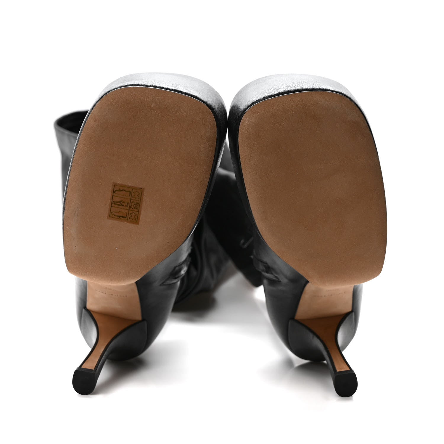 Bottega Veneta Nappa Platform Square Toe Over The Knee Boots 38.5 Black 5 of 7