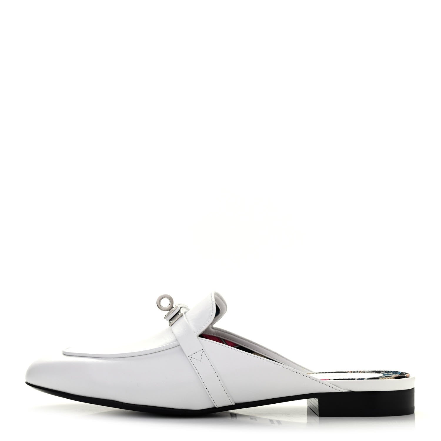 Hermes Calfskin Oz Mules 38.5 White 1 of 8