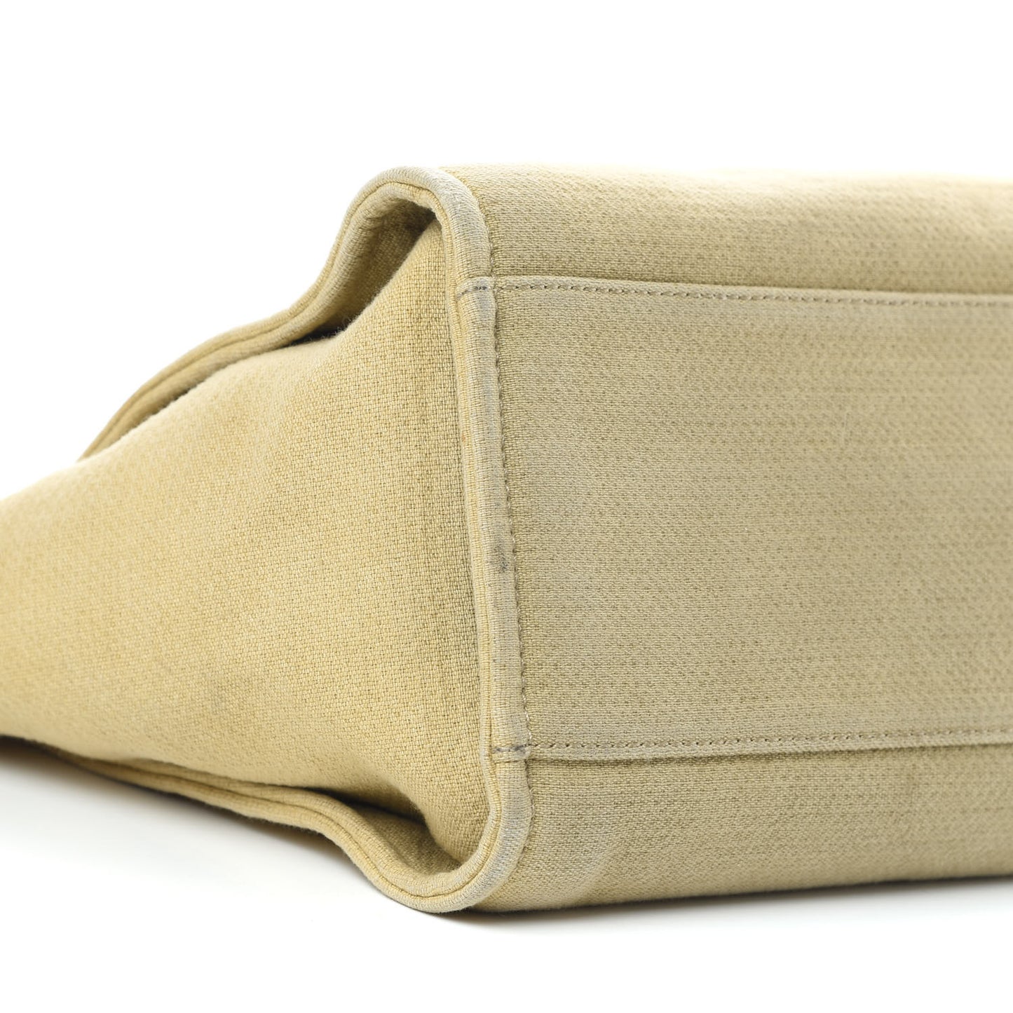 Canvas Medium Deauville Tote Beige Black