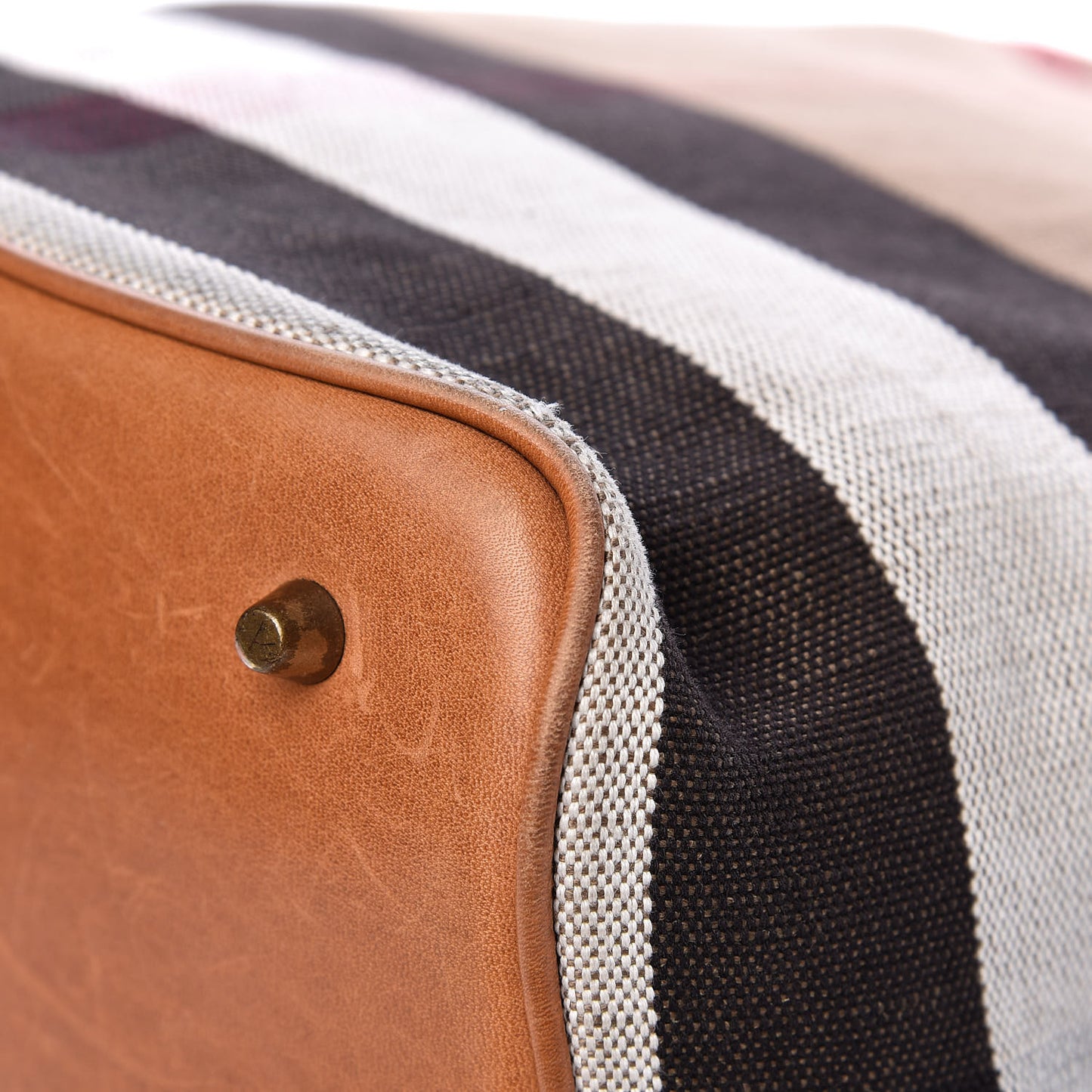 Canvas Mega Check Medium Ashby Hobo Saddle Brown