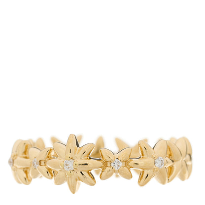 David Yurman 18K Yellow Gold Diamond Starburst Constellation Ring 51 5.75 1 of 4