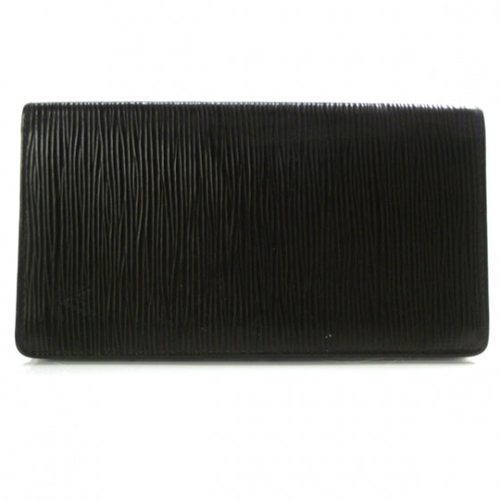 Louis Vuitton Epi Checkbook Organizer Wallet Black 1 of 7