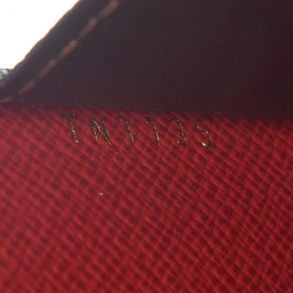 Louis Vuitton Damier Ebene Josephine Wallet Red 7 of 9