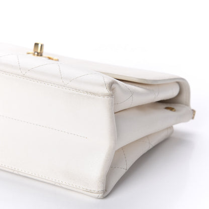Chanel Lambskin Quilted Small Coco Lux Flap White 9 of 10