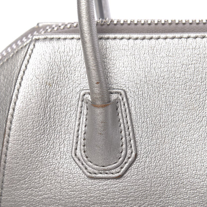 Givenchy Metallic Sugar Goatskin Mini Antigona Silver 9 of 27