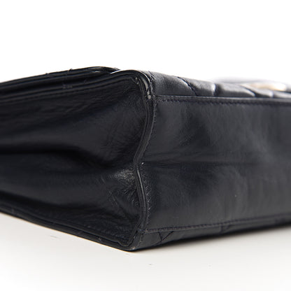 Chanel Lambskin Quilted Medium Single Flap Navy 10 of 13