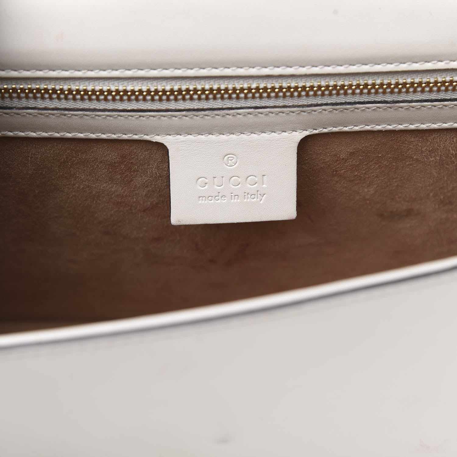 Gucci Calfskin Small Sylvie Shoulder Bag Off White 6 of 15
