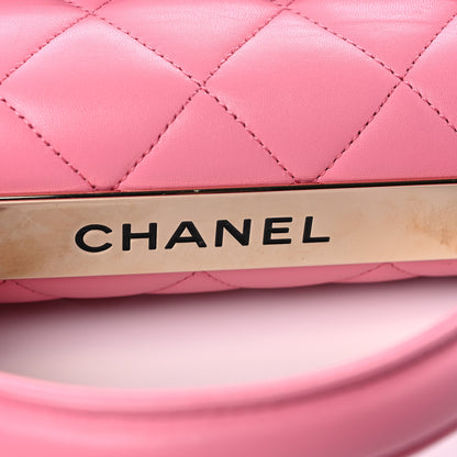 Chanel Lambskin Quilted Small Trendy CC Flap Dual Handle Bag Light Pink 16 of 17