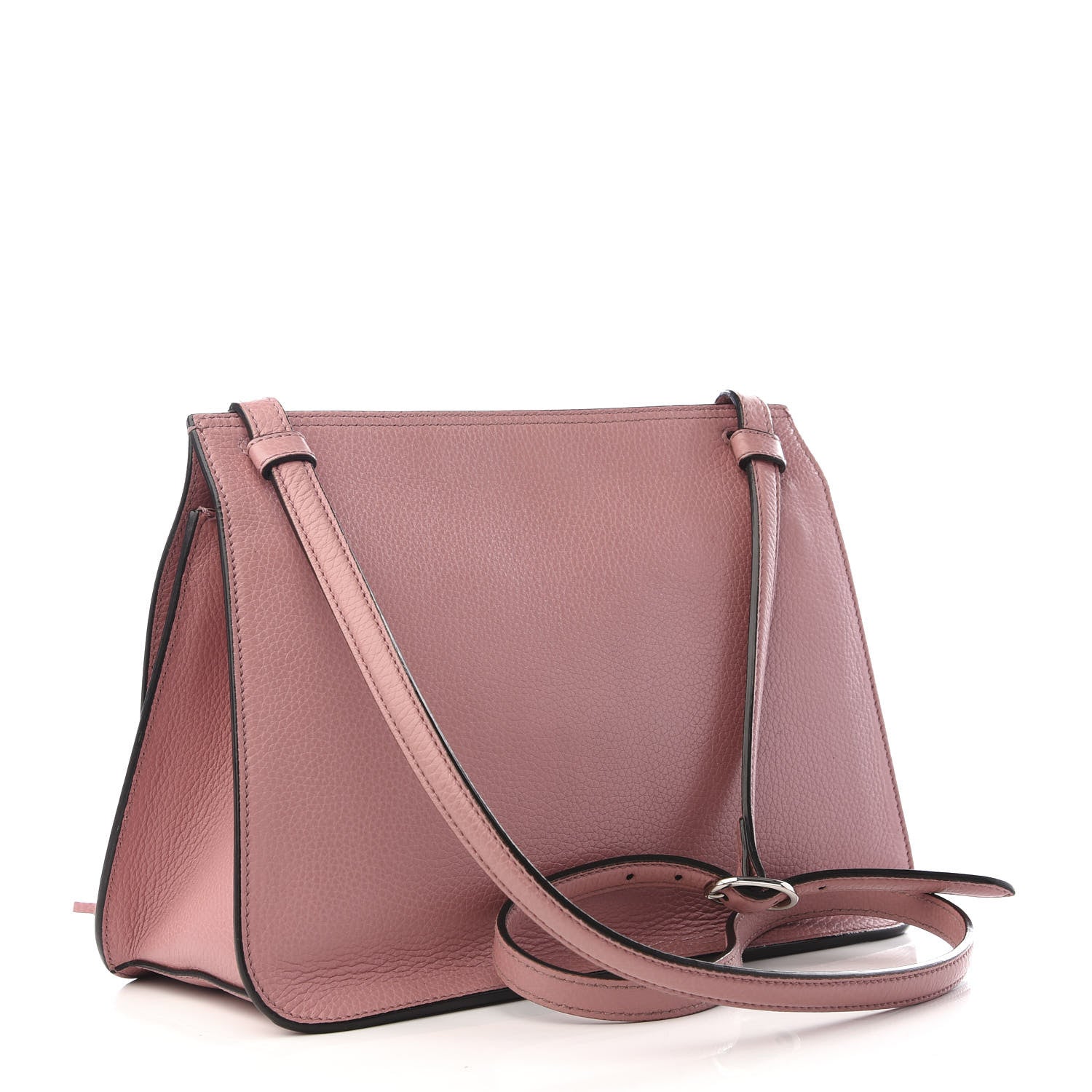 Gucci Cellarius Calfskin Medium Bamboo Daily Flap Shoulder Bag Carmine Rose 2 of 8