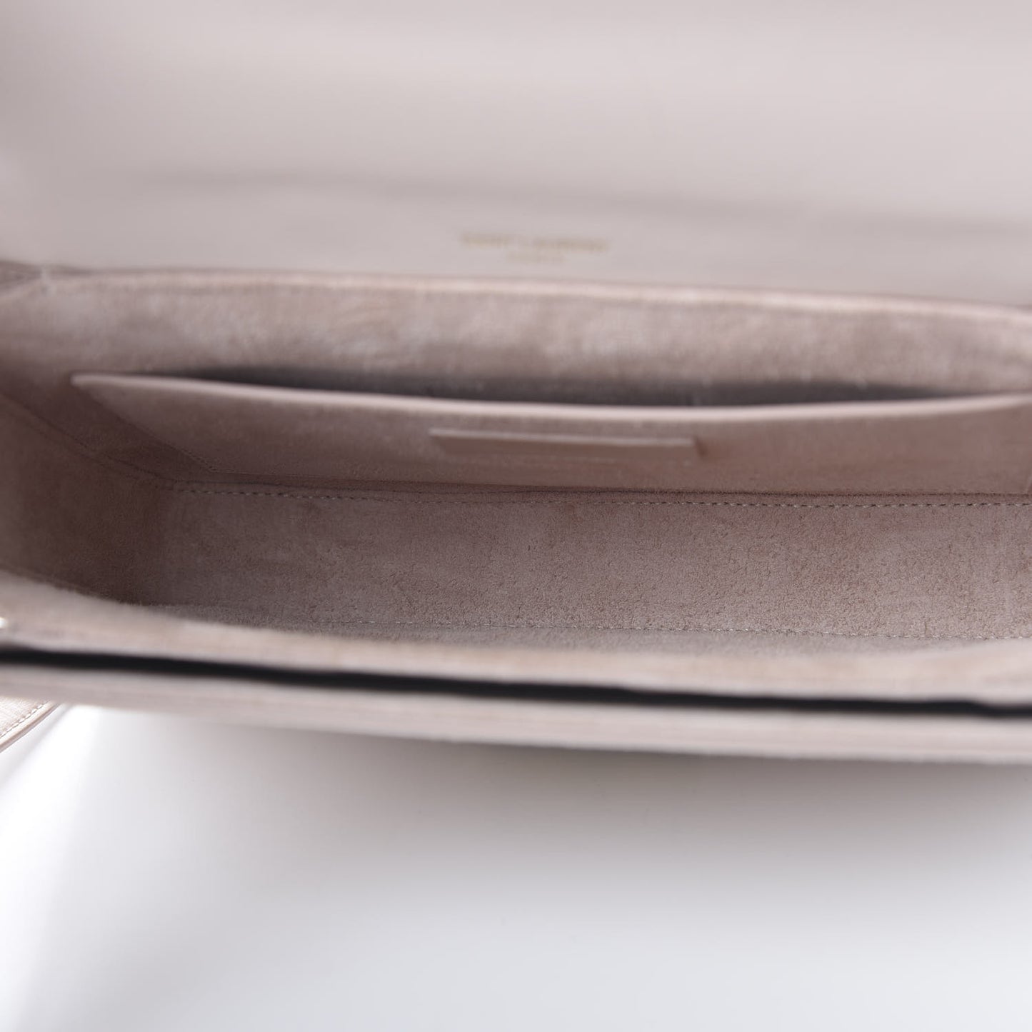 Smooth Calfskin Suede Medium Bellechasse Bag Marble Pink