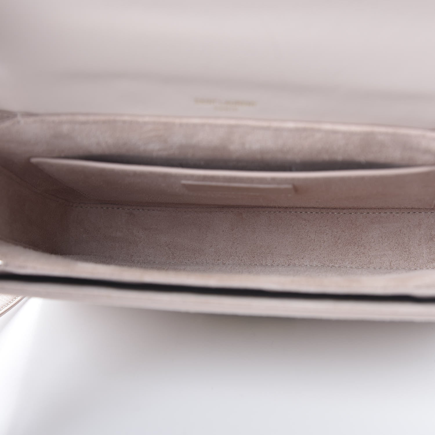Saint Laurent Smooth Calfskin Suede Medium Bellechasse Bag Marble Pink 5 of 9