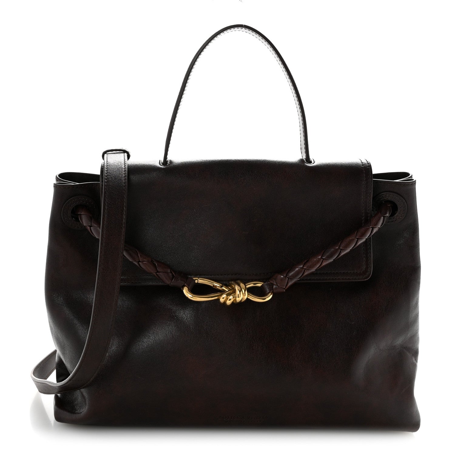 Bottega Veneta Silky Calfskin Medium Ciao Ciao Dark Mahogany 1 of 14
