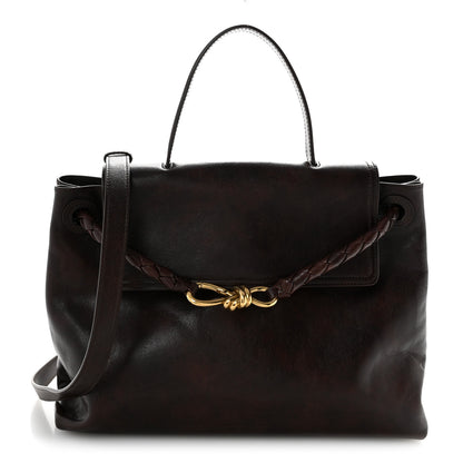 Bottega Veneta Silky Calfskin Medium Ciao Ciao Dark Mahogany 1 of 14