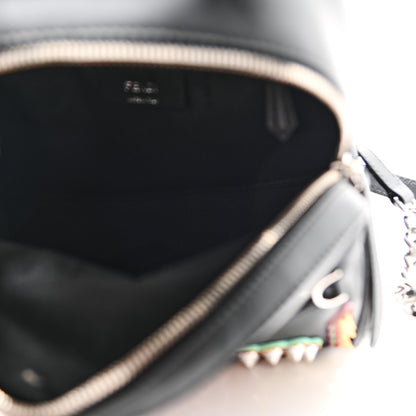 Fendi Vitello Century Fun Fair Metal Studded Mini Backpack Black Multicolor 6 of 11