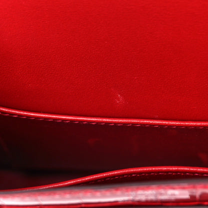 Hermes Shiny Alligator Mini Verrou Chaine Bag Braise 7 of 10