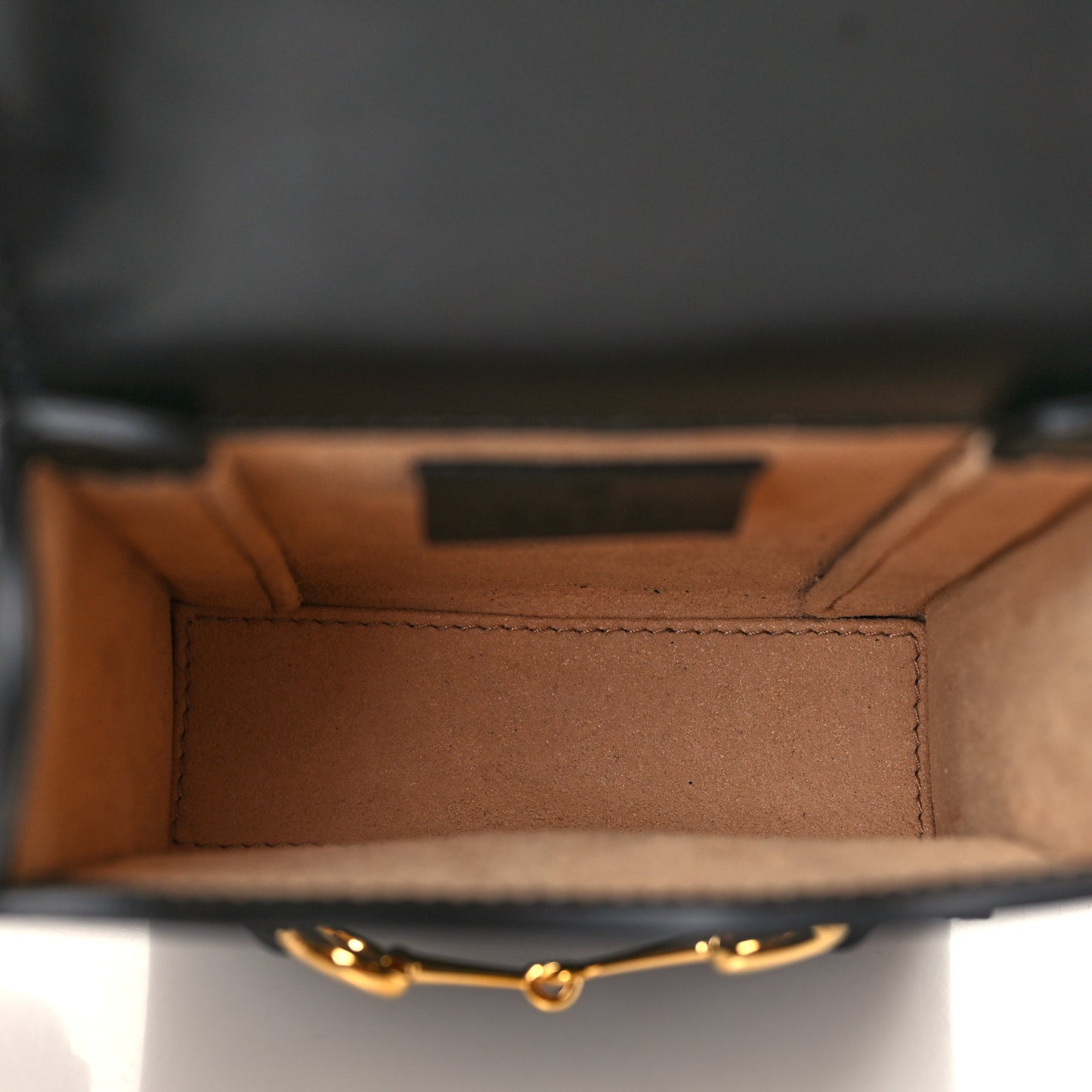 Boarded Plutone Calfskin Mini Horsebit 1955 Crossbody Bag Black