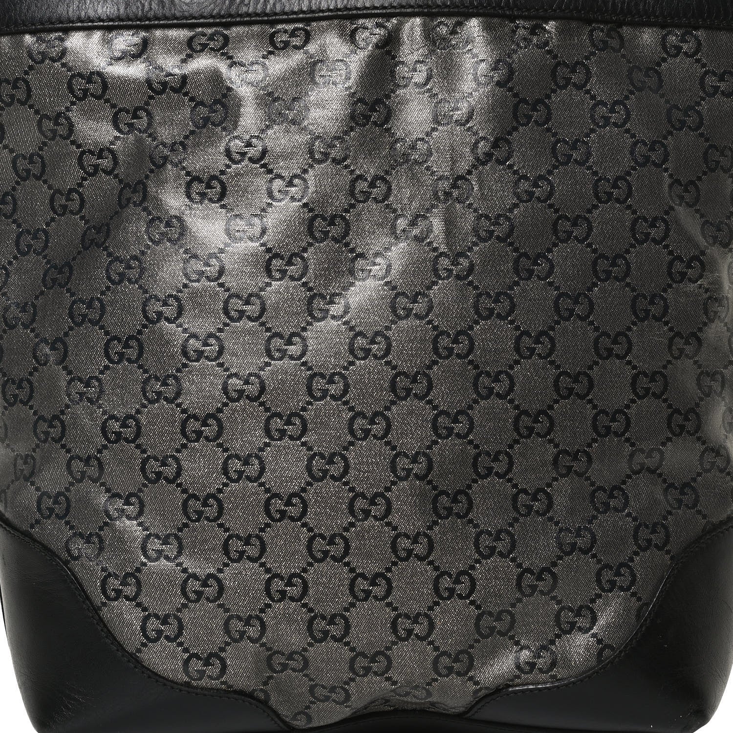 Gucci Crystal Monogram Bucket Tote Black 7 of 19