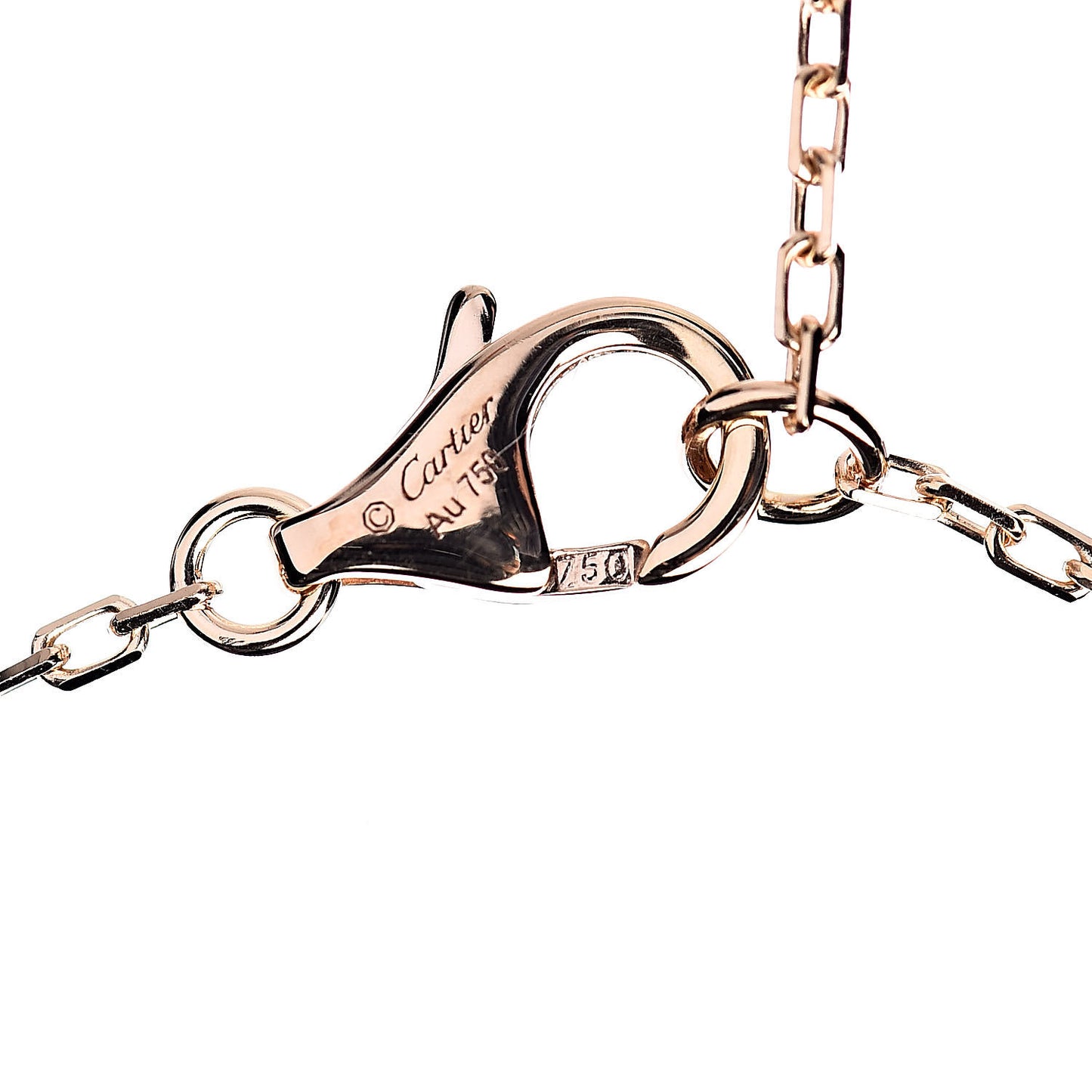 18K Pink Gold Diamond SM D'Amour Pendant Necklace