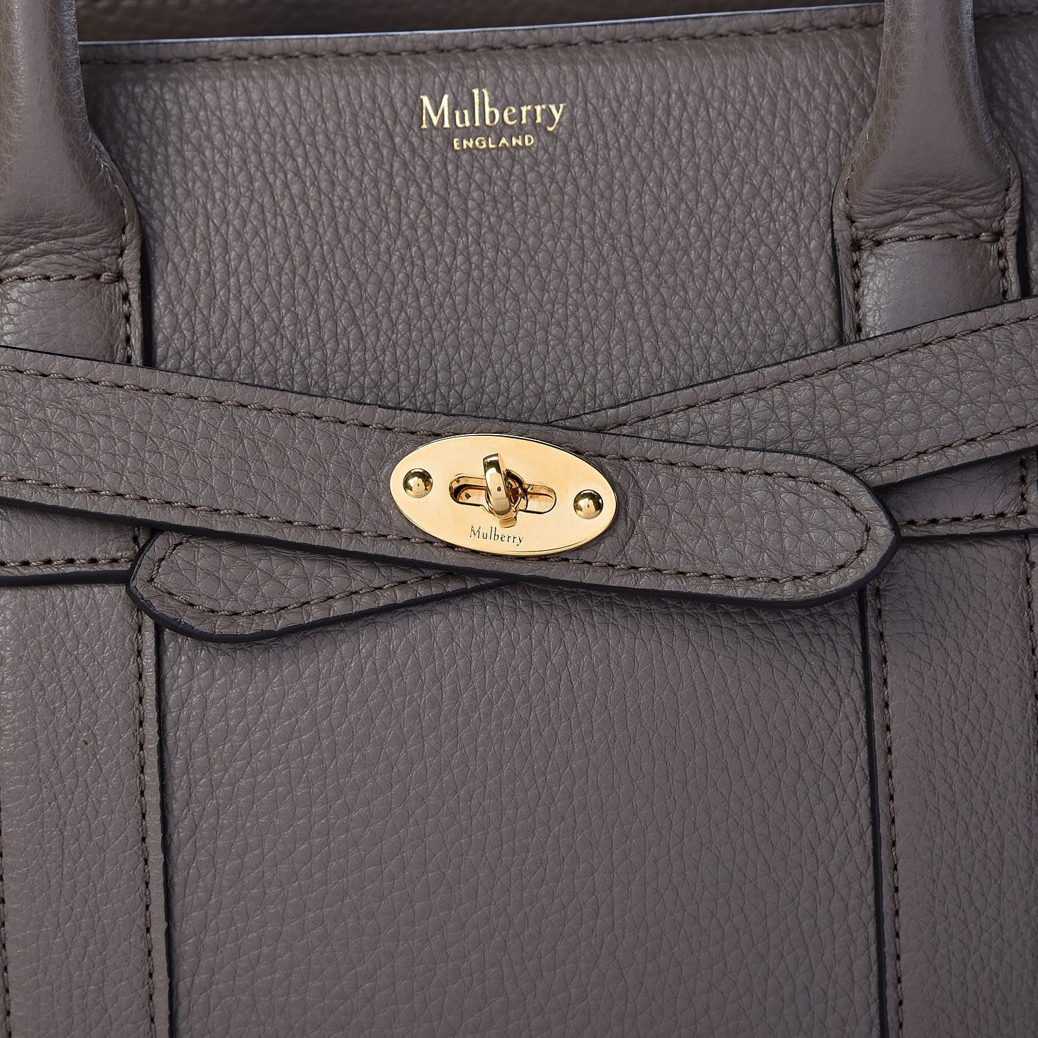 Mulberry Classic Grain Small Bayswater Zip Tote Clay 8 of 10