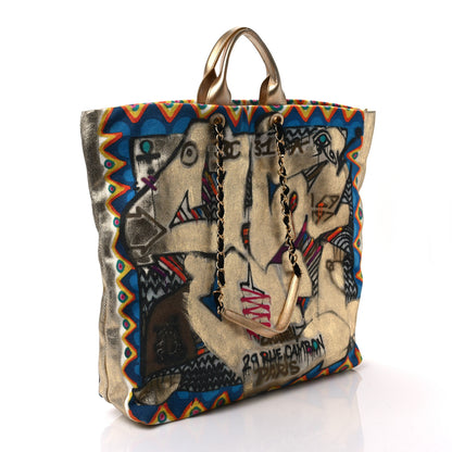 Chanel Graffiti Printed Canvas Street Spirit Tote Multicolor 3 of 8