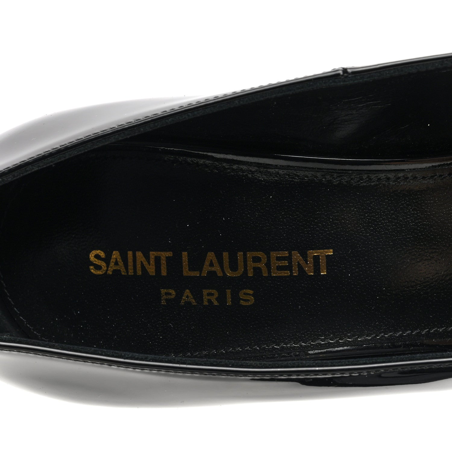 Saint Laurent Patent Calfskin Silvana 110mm Pumps 38 Black 7 of 8