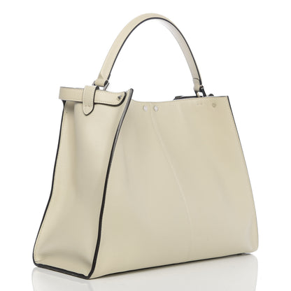 Fendi Vitello Seta Century Large Peekaboo X-Lite Latte Balena 3 of 10
