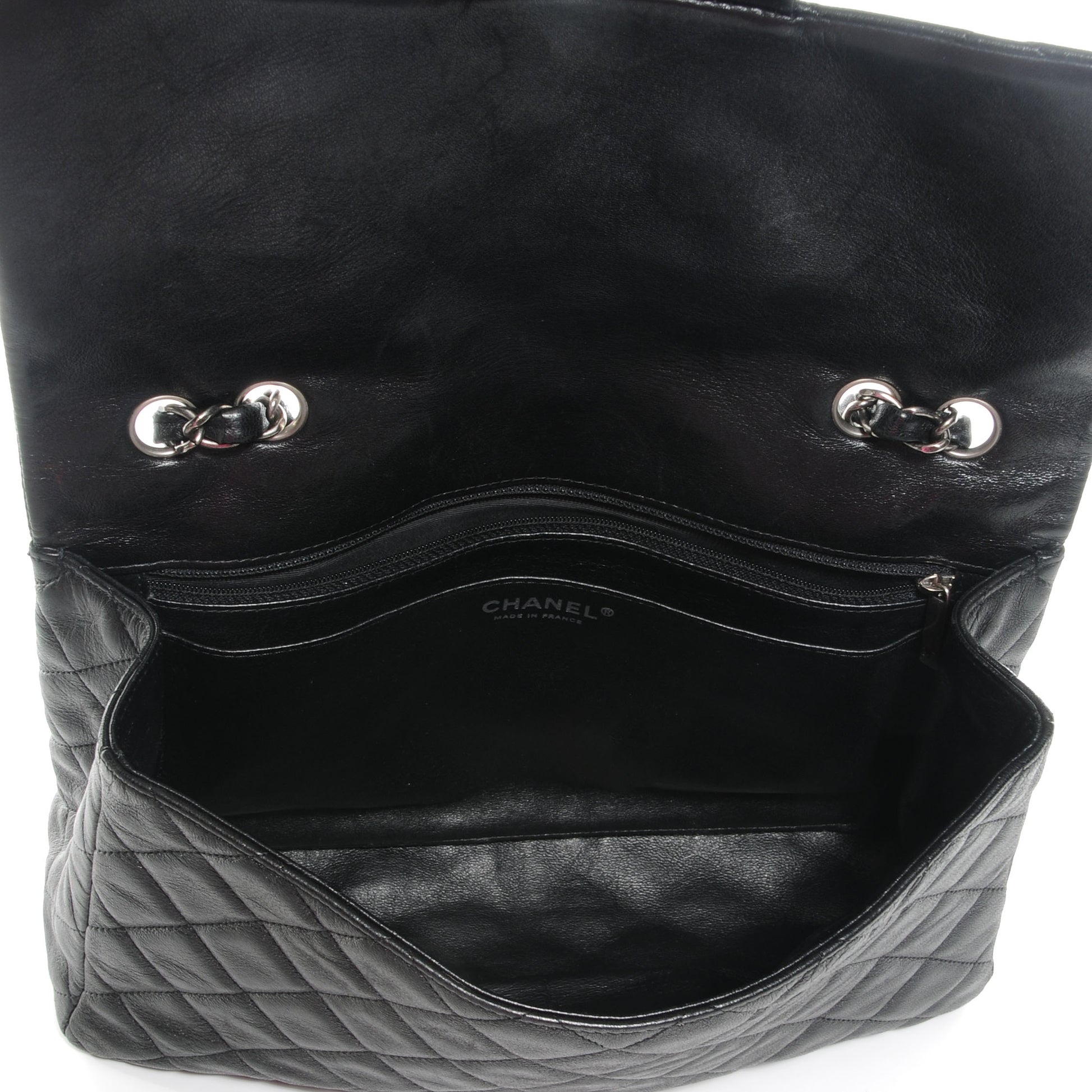 Chanel Washed Lambskin Quilted Jumbo Hybrid Reissue Flap Black 5 of 7
