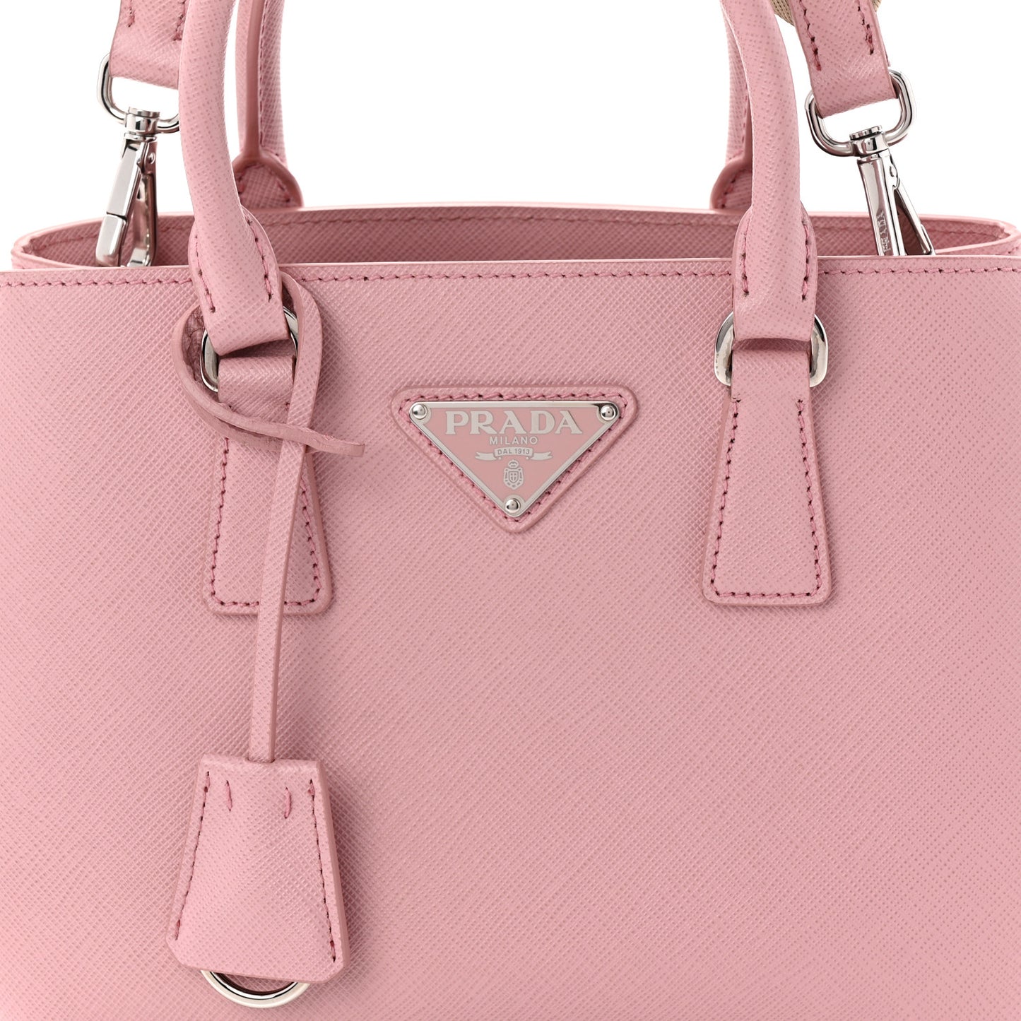Saffiano Lux Micro Galleria Shoulder Bag Pesco