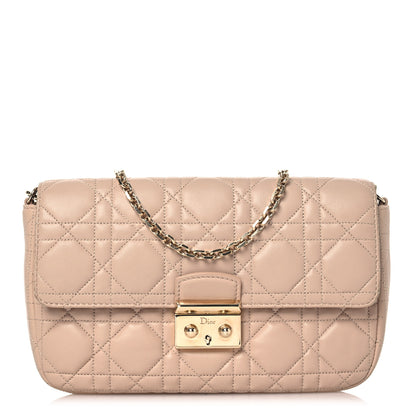Christian Dior Lambskin Cannage Miss Dior Promenade Pouch Beige 1 of 17