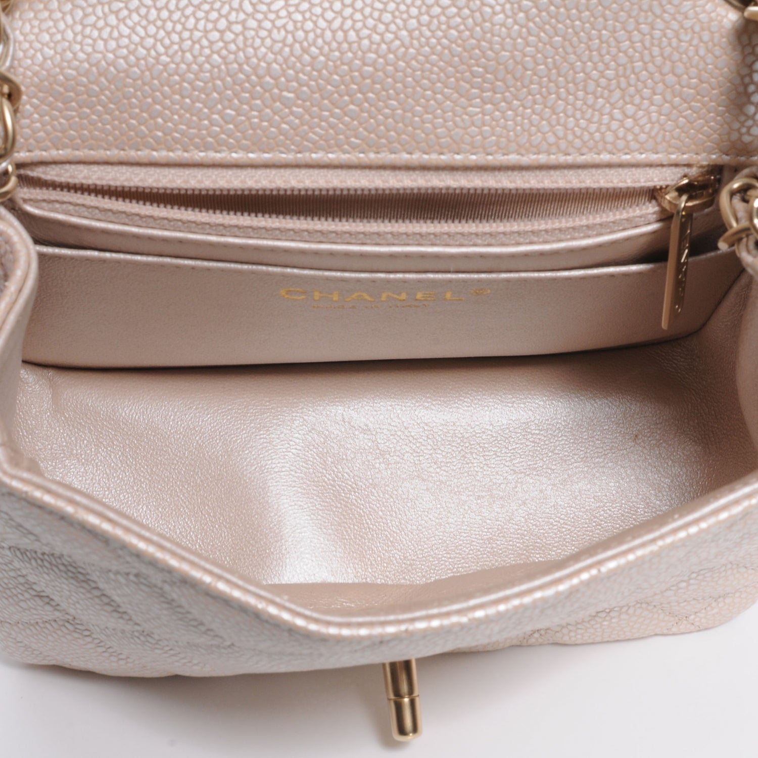 Chanel Caviar Quilted Mini Square Flap Pearl 6 of 8
