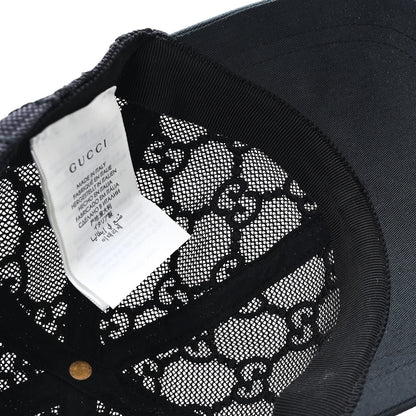Gucci Mesh GG Monogram Shivali Baseball Hat M Black 10 of 10