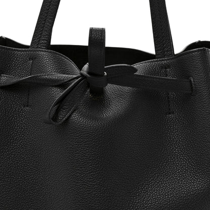 Celine Soft Grained Calfskin Small Belt Cabas Phantom Black 8 of 12