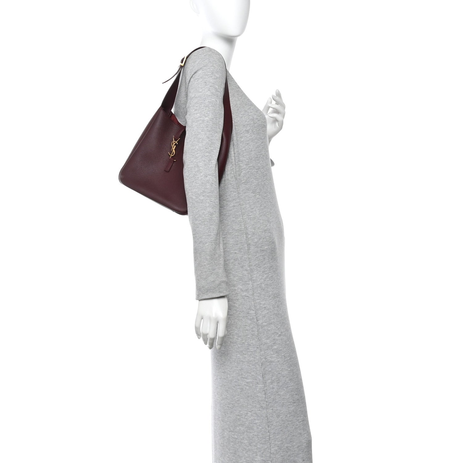 Saint Laurent Smooth Calfskin Small Le 5 A 7 Soft Hobo Rouge Legion 2 of 9